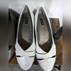 White slip ons